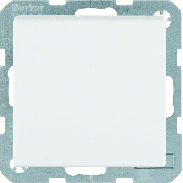 BERKER - S.1 IP44 SD mit Erdstift und Klappdeckel polarweiß matt