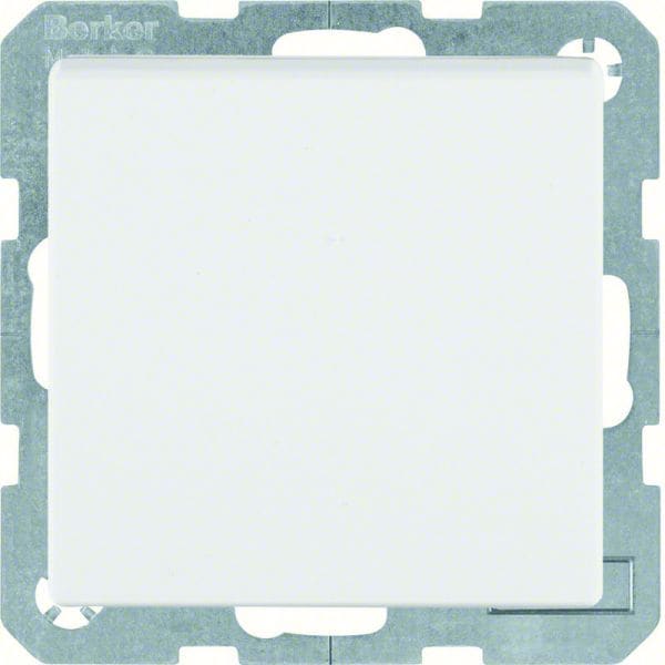 BERKER - S.1 IP44 SD mit Erdstift und Klappdeckel polarweiß matt