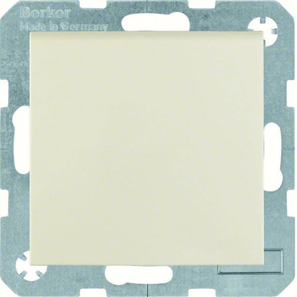 BERKER - S.1 IP44 SD mit Erdstift und Klappdeckel weiß glänzend