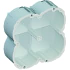 KAISER - Quickbox M. Schallschutzdose 2x2 Ø83mm,f.Schallschutzwände der Klasse A*