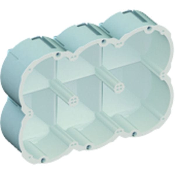 KAISER - Quickbox M. Schallschutzdose 3x2 Ø83mm,f.Schallschutzwände der Klasse A*