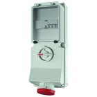 MENNEKES - Wandsteckdose DUO WD 63A 5polig 400V 6h, mit LS u. FI 63A