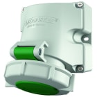 MENNEKES - CEE-Wandsteckdose TwinContact 16A 4p >50-500V 10h IP67 100-300Hz