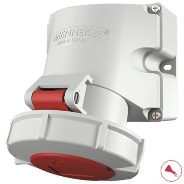 MENNEKES - CEE-Wandsteckdose TwinContact 32A 3p 400V 9h IP67