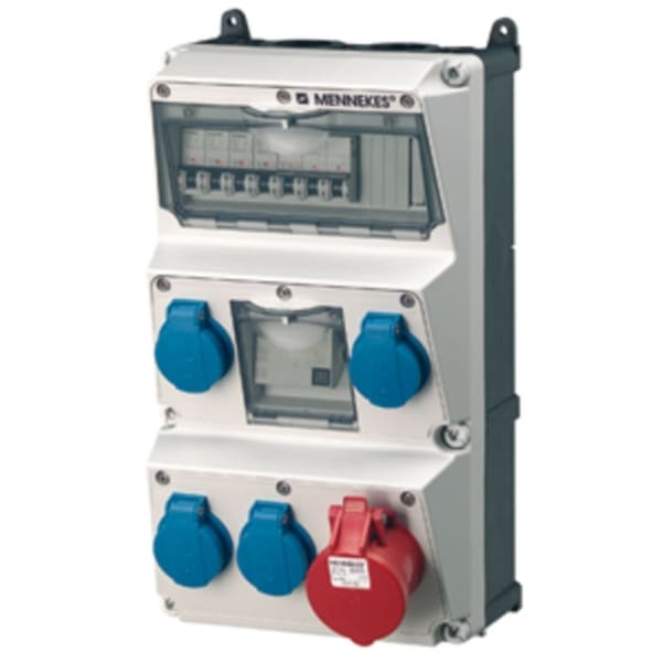MENNEKES - Steckdosen-Kombi AMAXX 3 4SSTD, 1x16/5, IP44, + Abs.