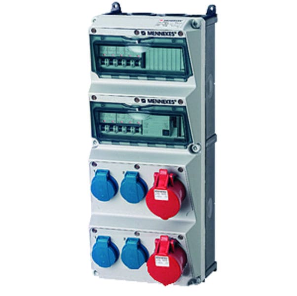 MENNEKES - Steckdosen-Kombi AMAXX 4 4xSSTD, 2x16/5, IP 44, + Abs.