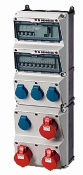 MENNEKES - Steckdosen-Kombi AMAXX 5 4xSSTD,3x16/5,IP44,+ Abs