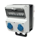 MENNEKES - Steckdosen-Kombi AMAXX abhängb. 4xSSTD, 1x16/5, 1x32/5, IP44 + Abs.