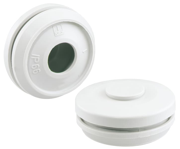 SPELSBERG - Doppelmembranstutzen, M20, weiß, IP66, halogenfrei, DMS M20/w