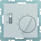 BERKER - Q.x Raumtemperaturregler für Heizen/Kühlen alu samt