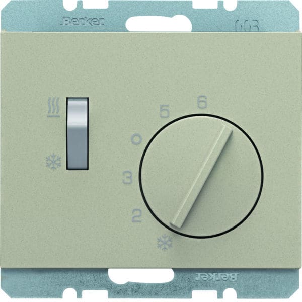 BERKER - K.5 Raumtemperaturregler für Heizen/Kühlen Edelstahl