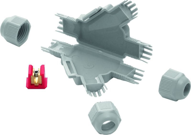 GROTHE - BARNEY Y Mikroverbindungsmuffe, IP68, für 3 Kabel bis2x2,5mm² inkl. Schraubkl.