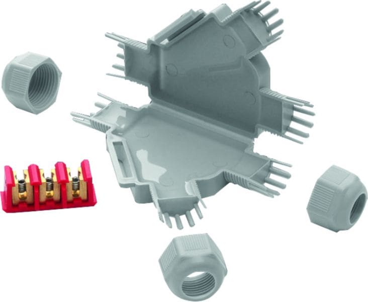 GROTHE - FRED Y Mikroverbindungsmuffe, IP68, für 3 Kabel bis3x2,5mm² inkl. Schraubkl.
