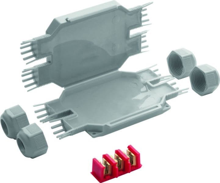 GROTHE - BOB 4 Mikroverbindungsmuffe, IP68, für 4 Kabel bis 3x4mm²,inkl. Schraubkl.