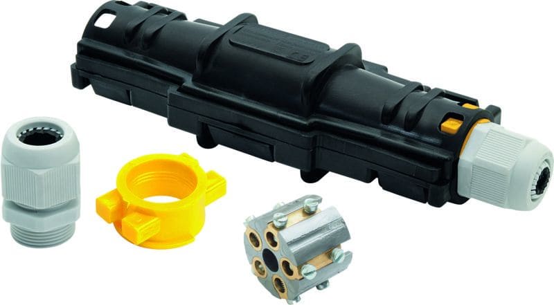GROTHE - RAPID JOINT L6-IP68 Muffe, IP68 für Kabel mit max. 5 Adern bis 6 mm²