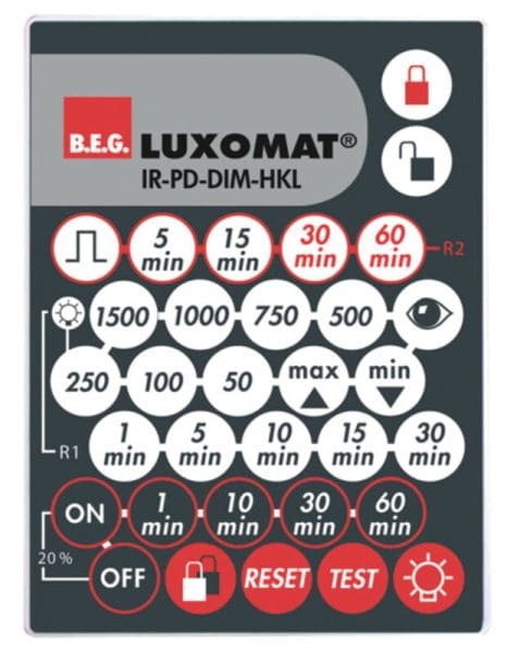 BEG - Fernbedienung für Präsenzmelder PD4-M-DIM-HKL