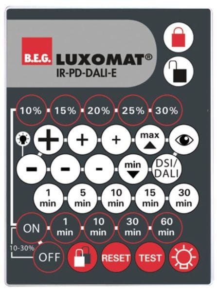 BEG - Optionale Infrarot-Fernbedienung IR-PD-DALI-E