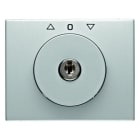 BERKER - K.5 Zentralstück mit Schloß für Jalousie-Schlüsselschalter Aluminium