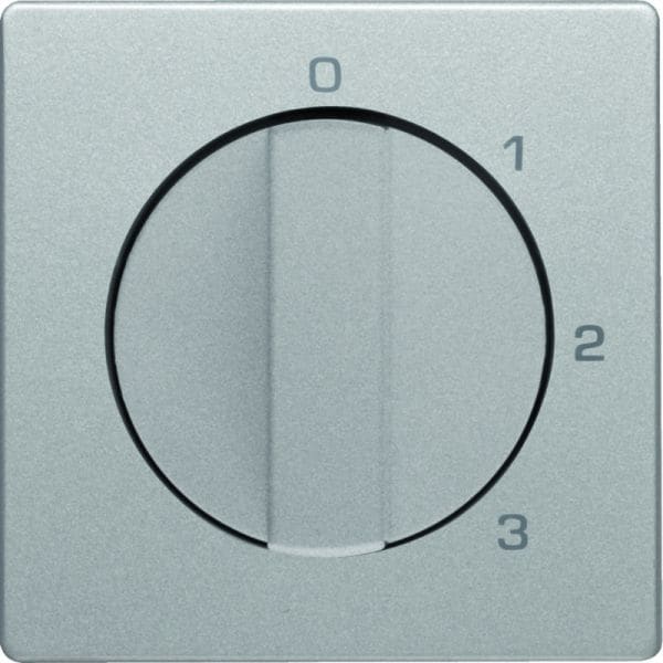 BERKER - Q.x Zentralstück für 3-Stufenschalter m. 0 St.alu samt