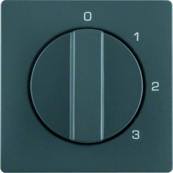 BERKER - Q.x Zentralstück für 3-Stufenschalter m. 0 St.anthrazit samt