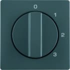 BERKER - Q.x Zentralstück für 3-Stufenschalter m. 0 St.anthrazit samt