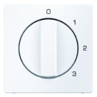 BERKER - Q.x Zentralstück für 3-Stufenschalter m. 0 St.polarweiß samt