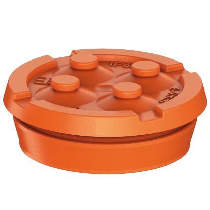 SPELSBERG - Doppelmembranstutzen orange DMS M40/4 or