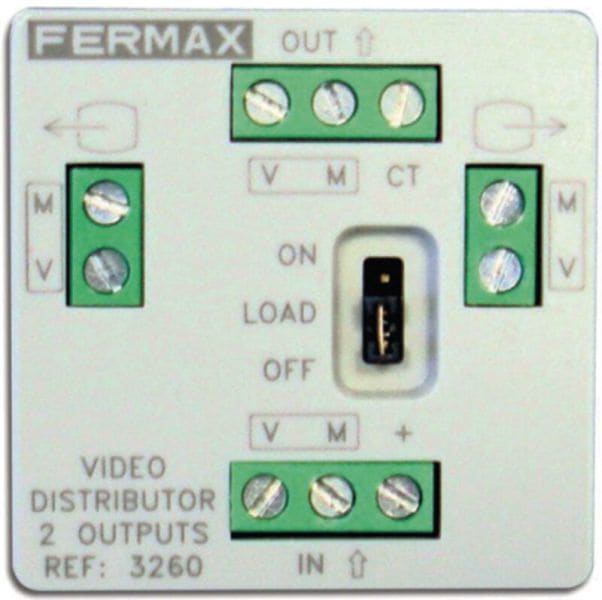 FERMAX - VDS Video-Verteiler UP / MINI, 2 Ausgänge für 2 Monitore