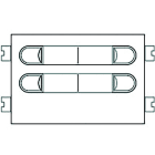 FERMAX - VDS-Tastenmodul, 2 Doppeltaster silber, CITY-MAX - modular