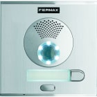 FERMAX - DUOX plus Cityline Türstation Video, 1 Einfachtaster, silber, Größe 1