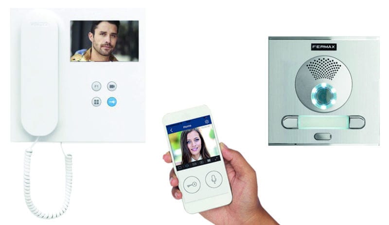 FERMAX - DUOX plus VEO WLAN 2TN Video Set CITYLINE Türstation UP, silber/chrom