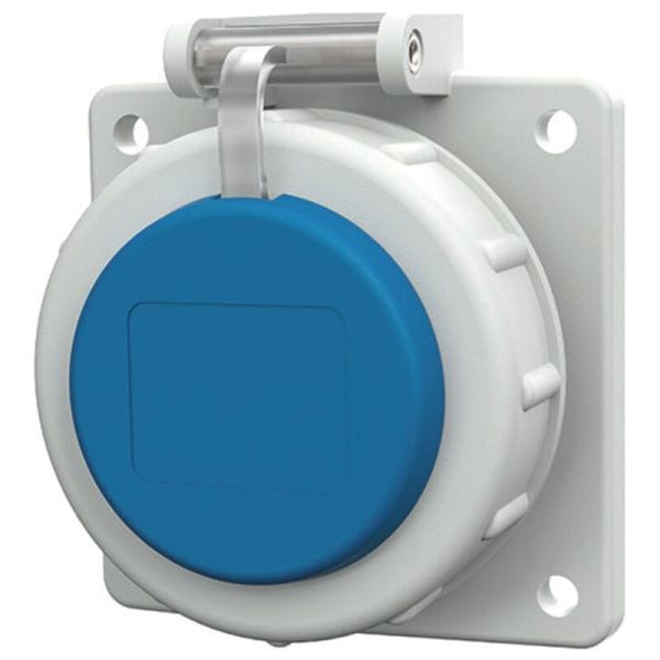 MENNEKES - Anbausteckdose FR/BE Norm blau 16A 2P+E 230V IP68