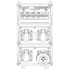 MENNEKES - AMAXX3 Rosenbauer 540074 Typ A 1x16/5, 3xSSD, 1xLS16A4p, 3xLS16A2p, IP6
