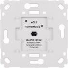 EQ3 - Wired Wandtaster für Markenschalter 2-fach, HmIPW-BRC2