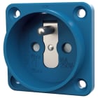 MENNEKES - Anbausteckdose blau Schraubkl. 16A 230V IP20 Franz. / Belg. Norm
