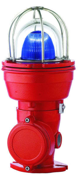 SIRENA - EX 050 OVO Multi LED-SMD Blink/Dauer, blau, 12-24V, ACDC, IP66