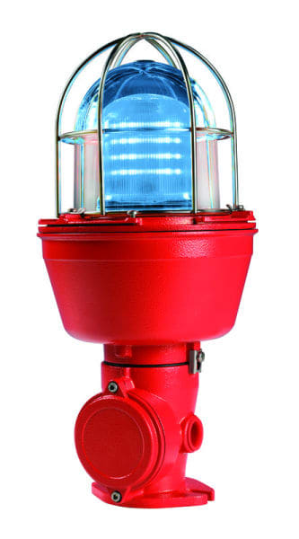 SIRENA - EX 070 FLR LED-SMD Blink/Dauer rundum, blau, 240V AC, IP66