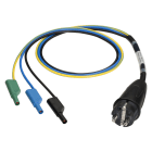 BENNING - Schutzkontaktstecker mit 4mm Stecker f.Geräte o. Schutzkontaktstecker