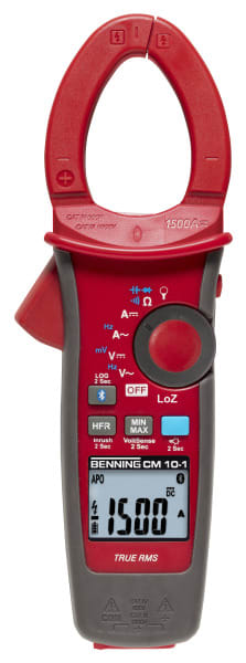 BENNING - Digital Stromzange CM 10-1 1000V, 1500A, 600kOhm, APP BT