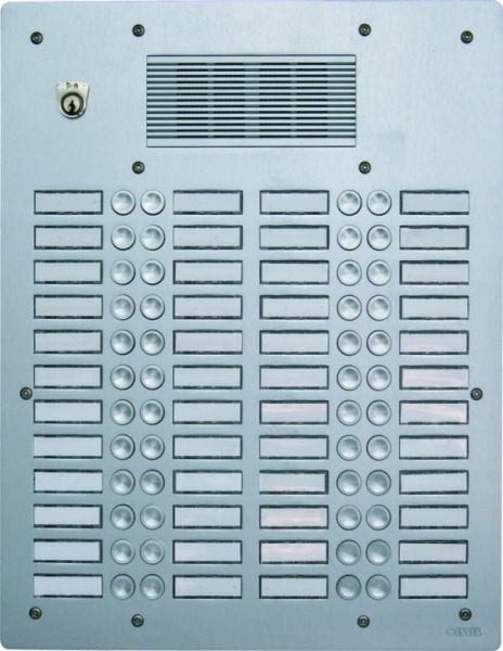 FERMAX - Türstation UP silber Antivandal 4-reihig m, 32 Tasten und Bohrung für P1