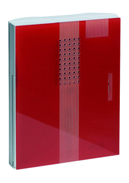 GROTHE - Funkgong Set, rote Acryl-Türe Reichweite 500m, MISTRAL 300M rt