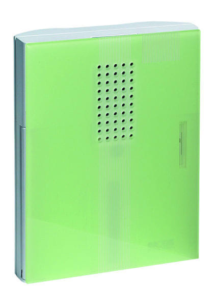 GROTHE - Funkgong Set, grüne Acryl-Türe Reichweite 500m, MISTRAL 200M gn