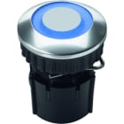 GROTHE - Klingeltaster LED, Knopf LED/blau Hülse Edelstahl (Typ PROTACT 220 LED)
