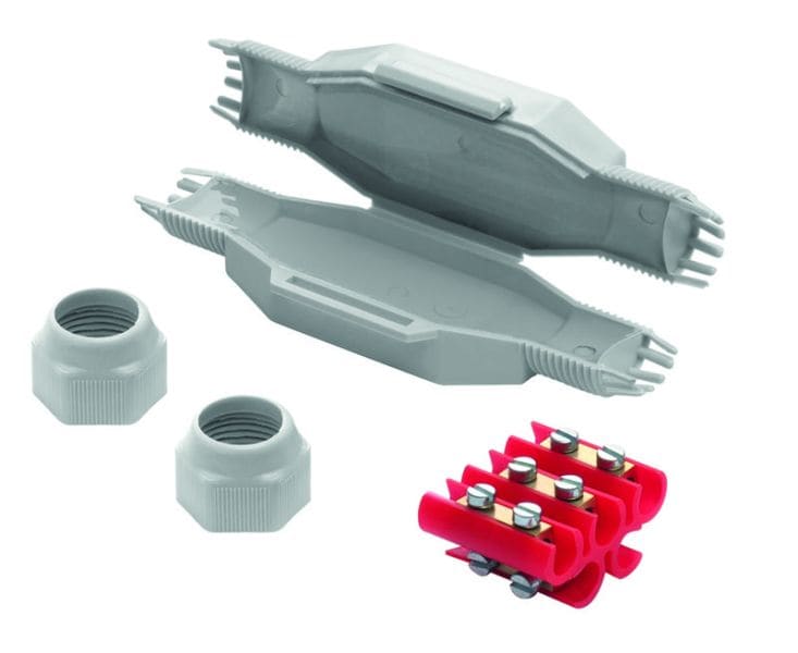 GROTHE - BETTI 6 Mikroverbindungsmuffe, IP68, für Kabel bis 5x6mm²,inkl. Schraubkl.