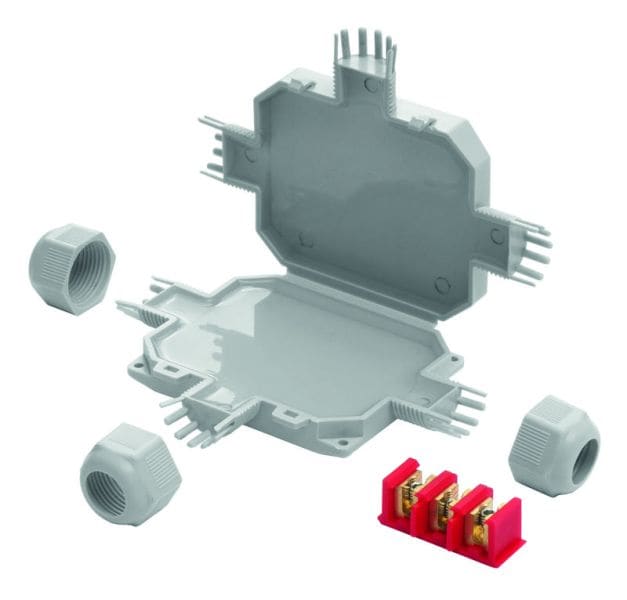 GROTHE - BOB 3 Mikroverbindungsmuffe, IP68, für 2 Kabel bis 3x4mm²,inkl. Schraubkl.