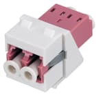 RUTENBECK - LC-D Keystone Modul, MM, OM4 (erika-violett), reinweiß