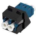 RUTENBECK - LC-D Keystone Modul, SM, OS2 (blau), schwarz