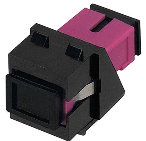 RUTENBECK - SC Keystone Modul, MM, OM4 (erika-violett), schwarz
