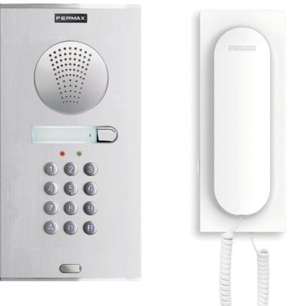 FERMAX - DUOX plus VEO 1TN Audio Set CITYLINE Türstation CODE UP,silber/chrom