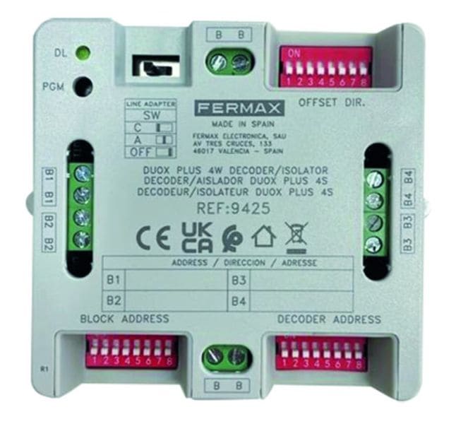 FERMAX - DUOX plus Decoder- Isolator 4 Ausgänge, 5TE
